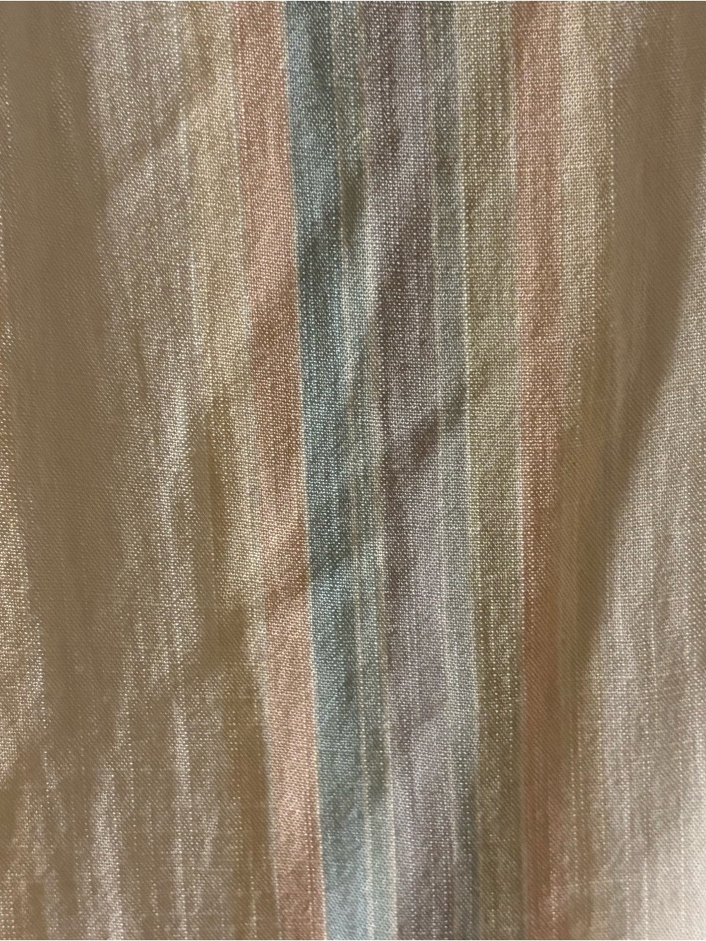Style Rack Cream Tank Top with Pastel Stripes Beachy Coastal Bohemian Size Large - Picture 4 of 6